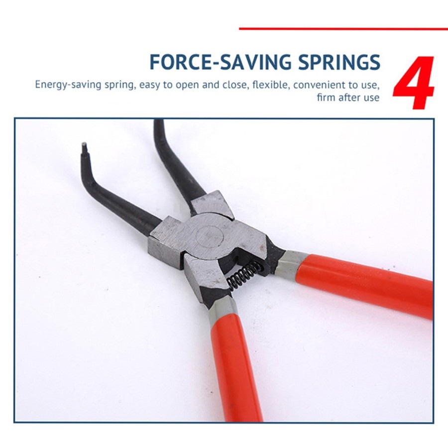 VOM Transformer 4 Pcs Circlip Pliers Set Tang Snap Ring 0495