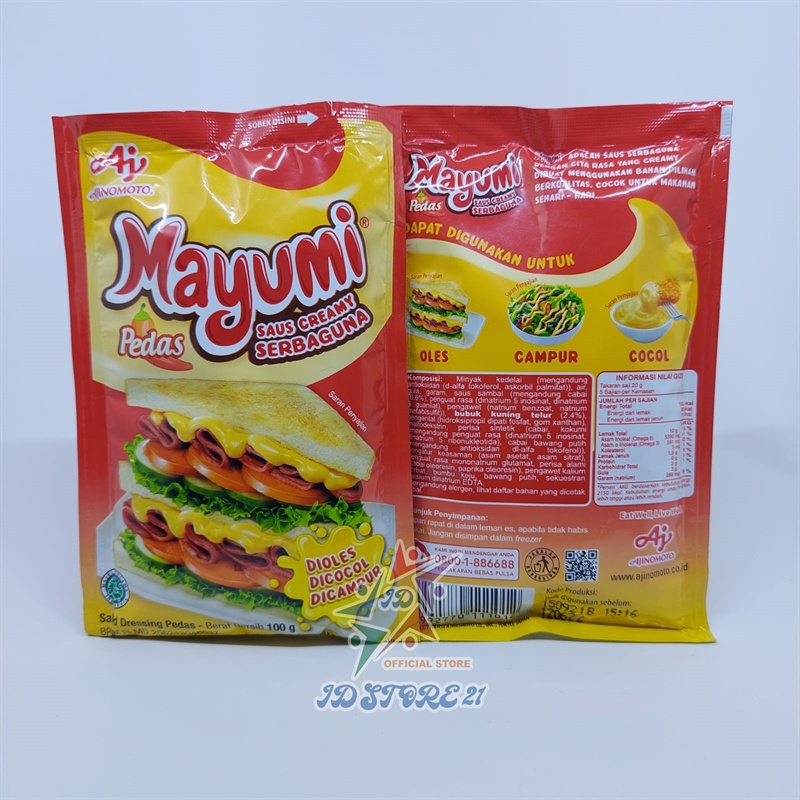 

Mayumi Saus Mayonaise Pedas serbaguna 100Gr Mayonaise mayonais