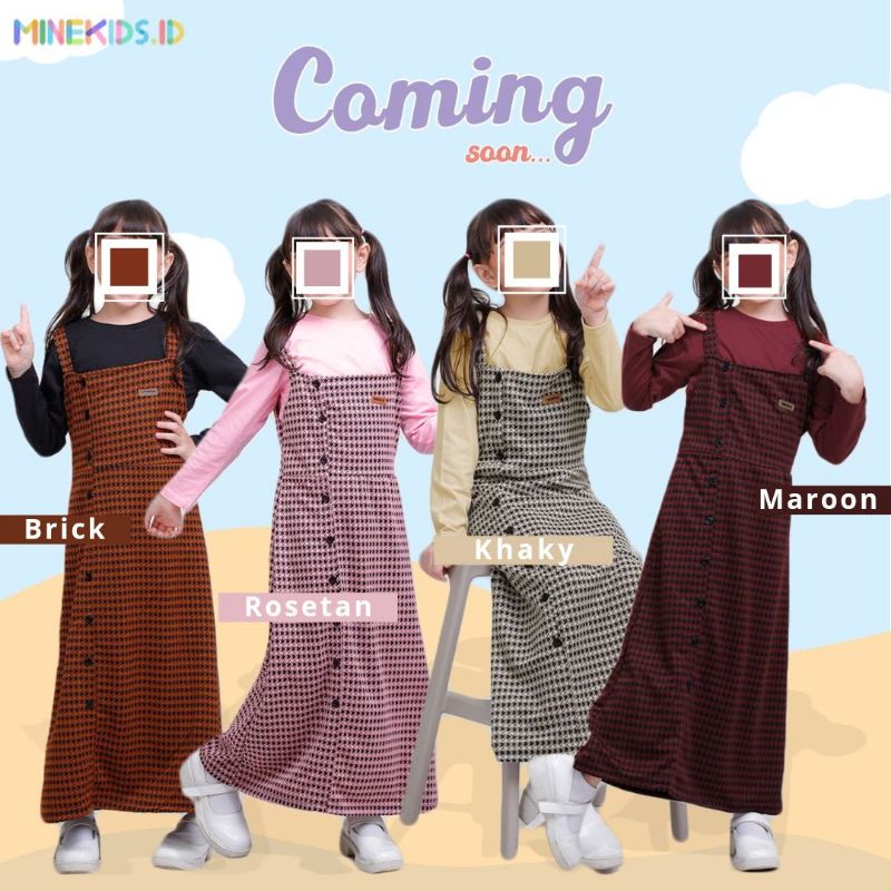 Berly Overall by Minekids.id / Setelan Baju Overall Anak