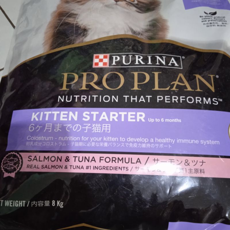 Gojeg Pro Plan Proplan Kitten Starter Salmon &amp; Tuna  8kg 8 kg / Makanan Kucing Cat food