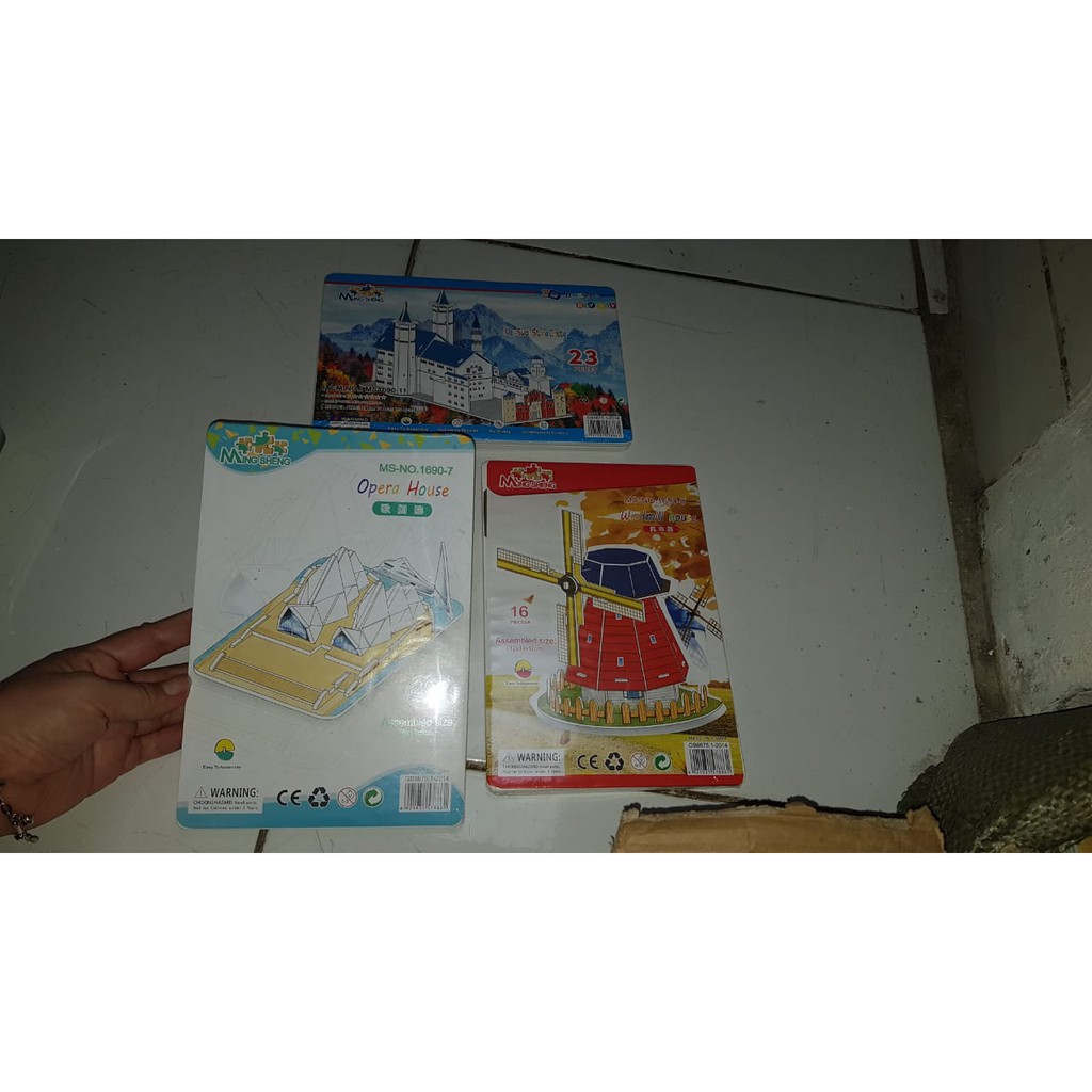 Puzzle 3D Mini | FRENCH HOTEL | Prakarya Anak Sekolah - 1690-38 - Jigsaw