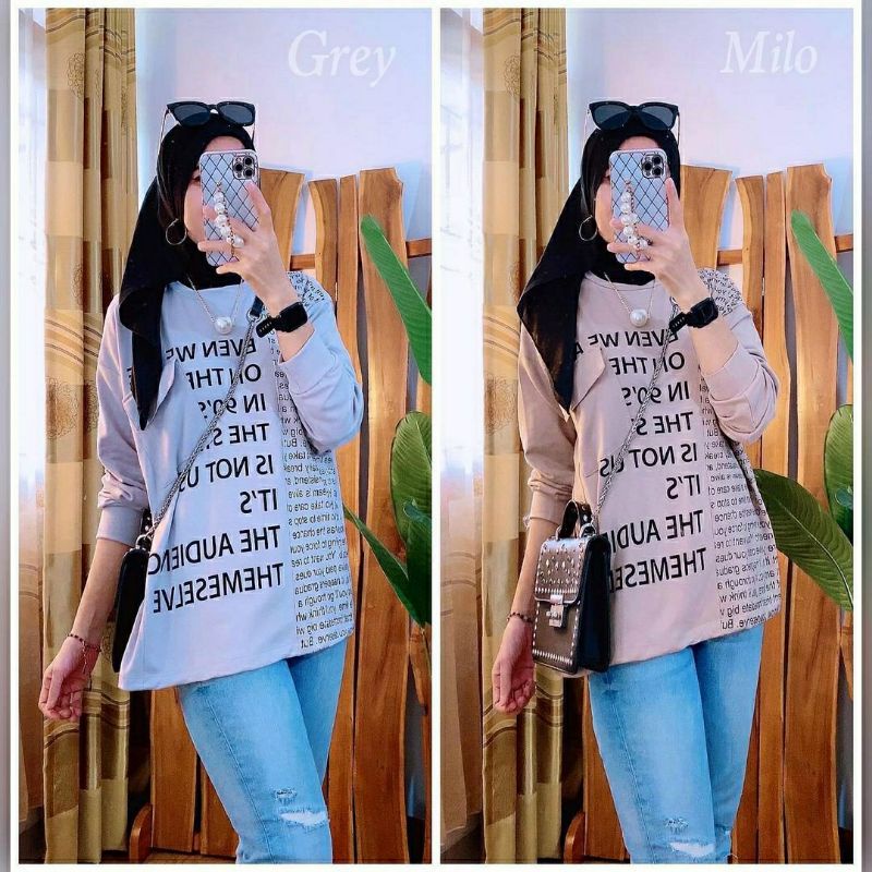 Era Top, TOP / ATASAN WANITA CANTIK JUMBO FIT TO XL-XXXXL BAHAN KAOS IMPORT LD 120-140 TERJUMBO OOTD