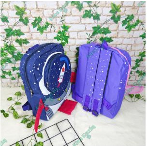 Terbaru Dan Murah Tas ransel anak sekolah TK dan SD gambar roket karakter astronot