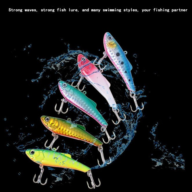 1Pcs Sinking VIB Minnow Umpan Pancing 8.5cm 6.3g Swimbait Fishing Lure Ikan Bass Jigging Wobbler Kail Memancing Tackle