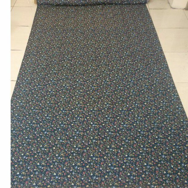 Kain Sofa Katun Import | Motif Bunga Floral | 3 warna | bahan masker | handmade