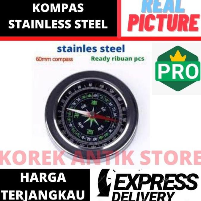 Big Sale Kompas arah mata angin stainless steel Kompas Kiblat Penunjuk shalat Big Sale
