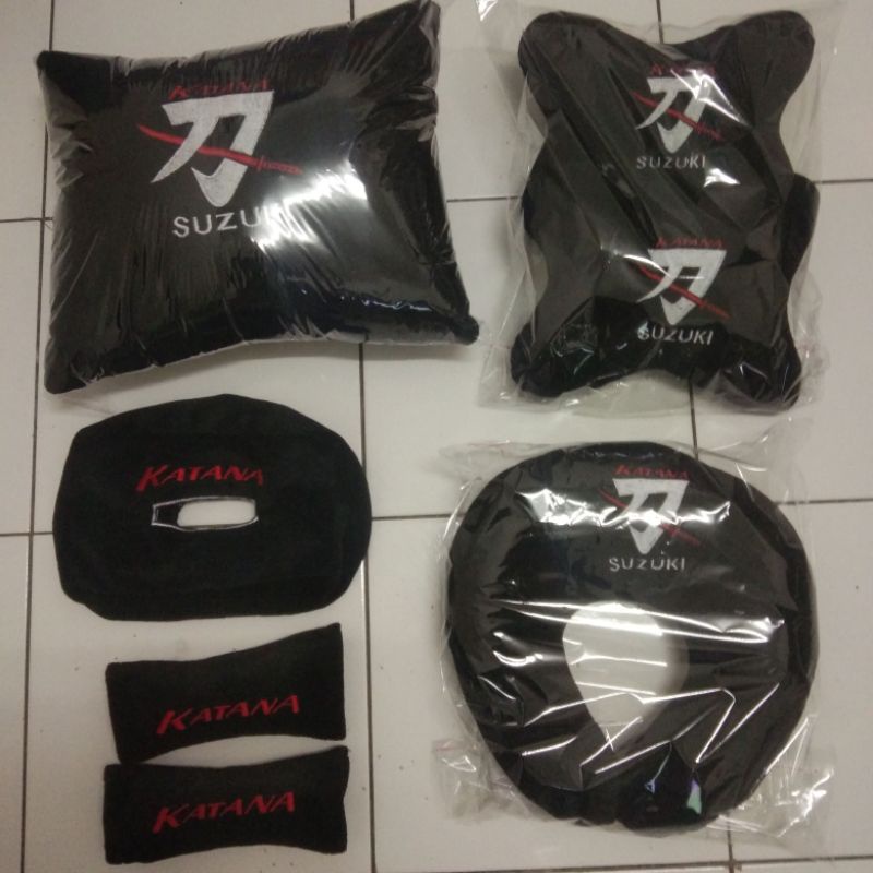 bantal mobil headrest interior suzuki katana