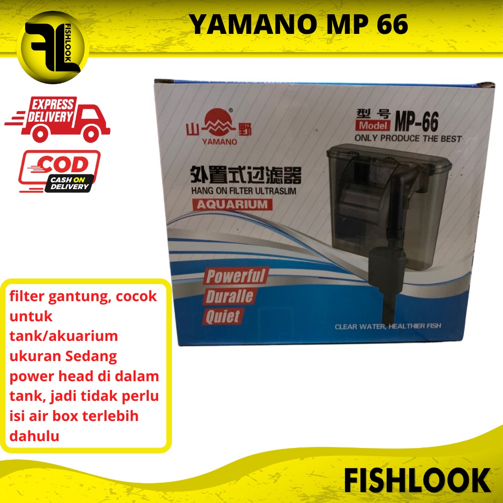 YAMANO MP 66 MP66 hanging filter ultraslim gantung hang on aquarium aquascape