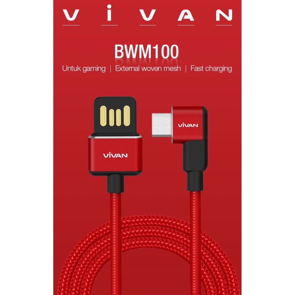 VIVAN Kabel Data BWM100 2.4A 1M Micro USB