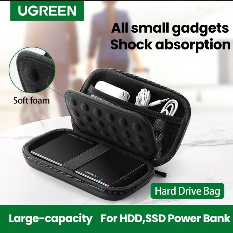 Ugreen Case Hard Disk Powerbank Earphone Hard Drive SSD Small &amp; Large Size