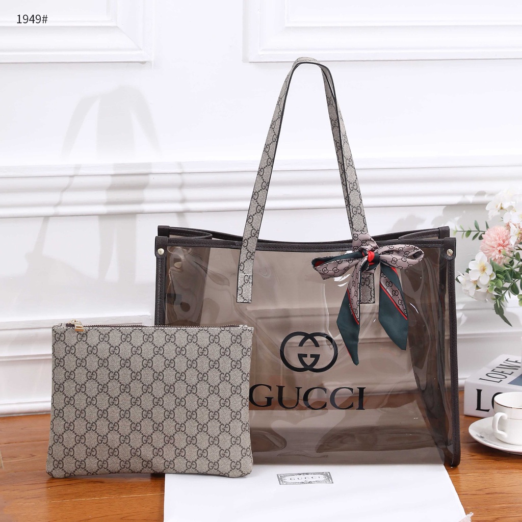 GC  GG Tote Transparant Bag #1949