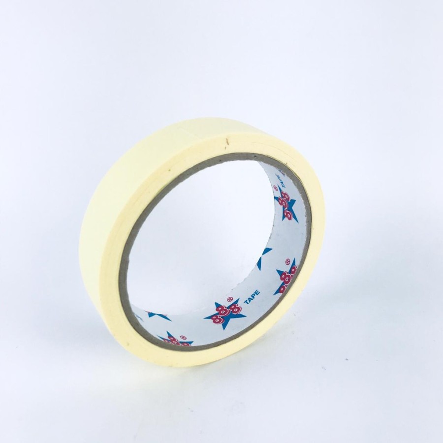 SOLASI KERTAS KECIL 24mm x 20 YARD MASKING TAPE SOLATIP KERTAS MURAH