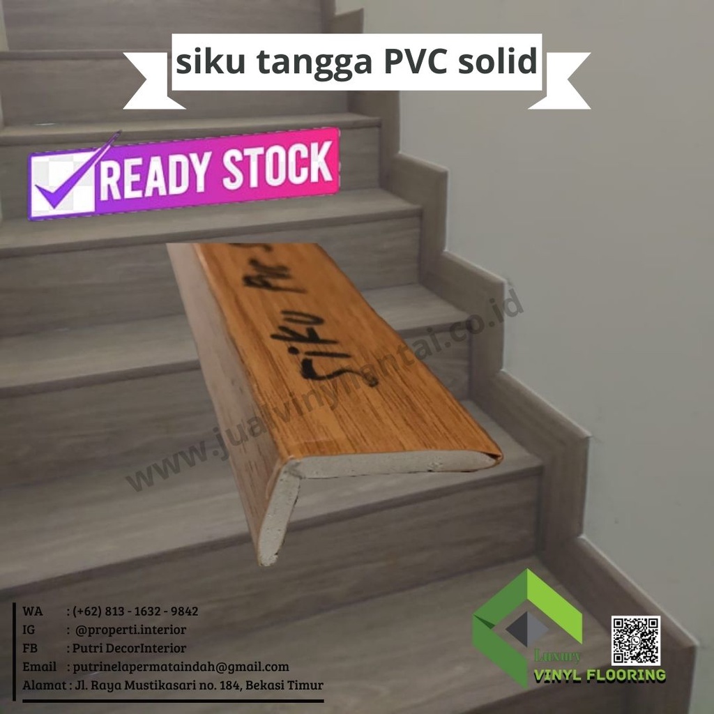 list siku ditangga pvc solid vinyl warna request - ready stok