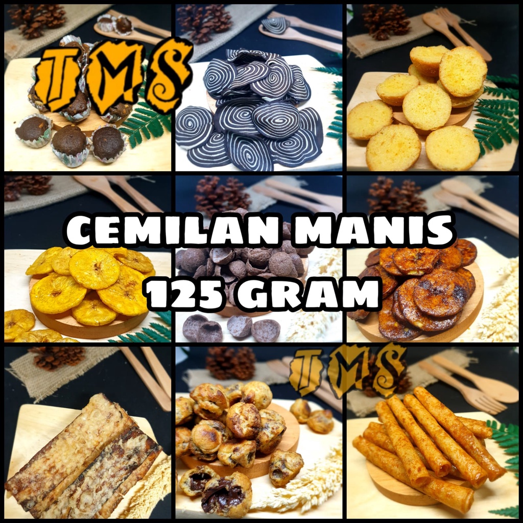 

TMS Snack Cemilan manis 125 gram premium EXP AMAN