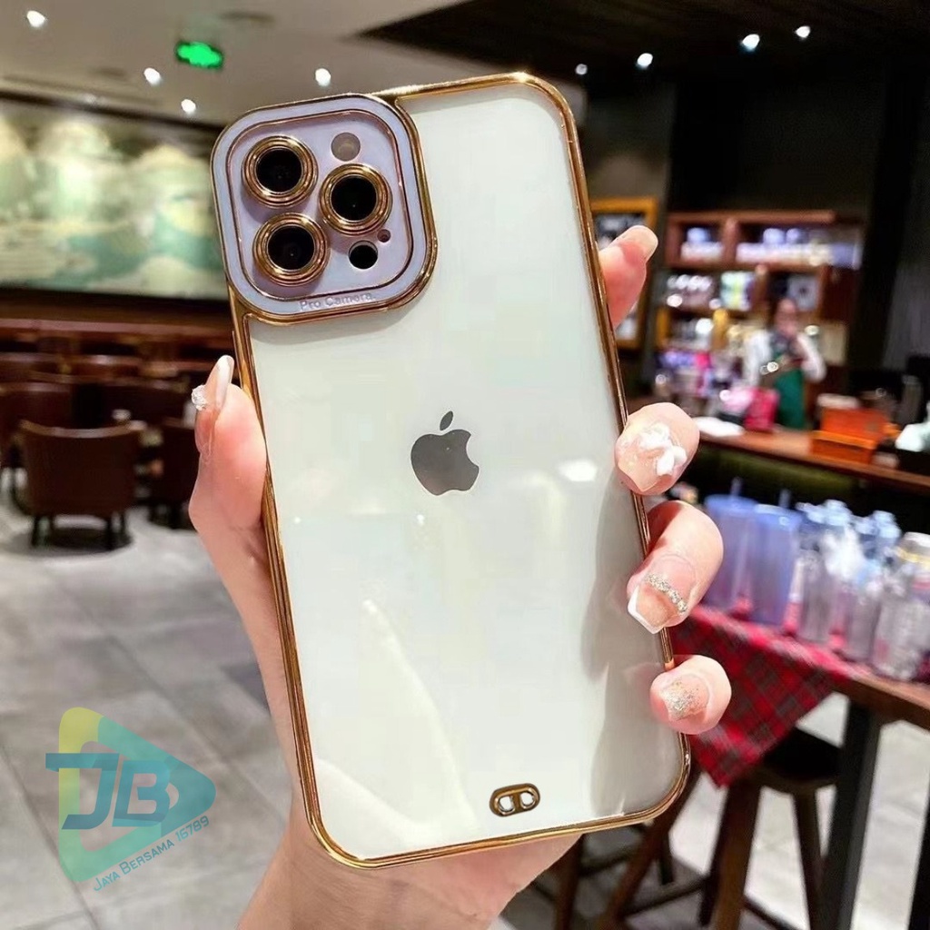 SOFTCASE PLATING TRANSPARAN 1PHONE 6 6+ XR X XS MAX JB5571