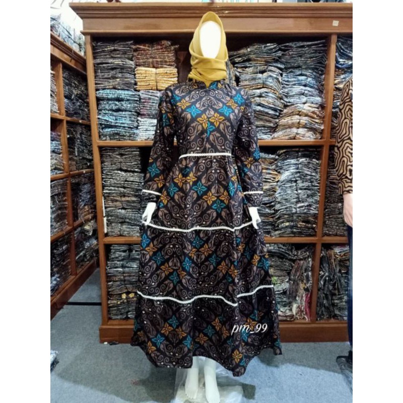 GAMIS SUSUN BUNGA ZIGZAG