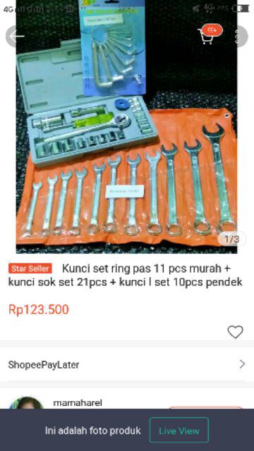 Kunci Set Ring Pas 11 Pcs Murah + Kunci Sok Set 21pcs + Kunci L Set 10pcs Pendek