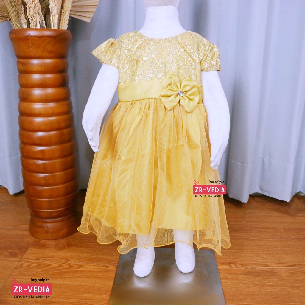 Gaun Baby Bella Uk. 6-18 Bulan / Dress Bayi Murah Baju Perempuan Gaun Pesta Anak Cewek Princess Kids