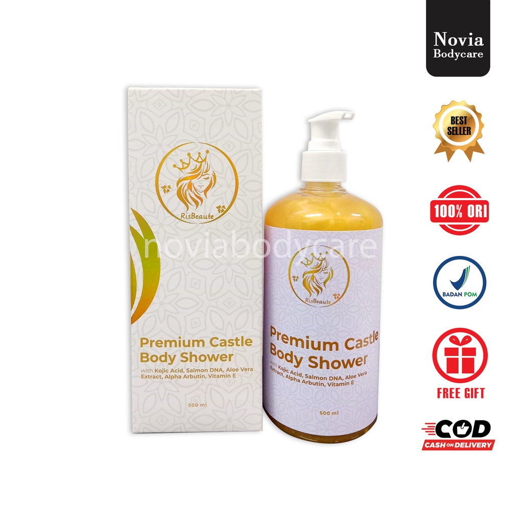 Body Shower Risbeauty RSD RISDA |  Sabun Pemutih badan DNA SALMON