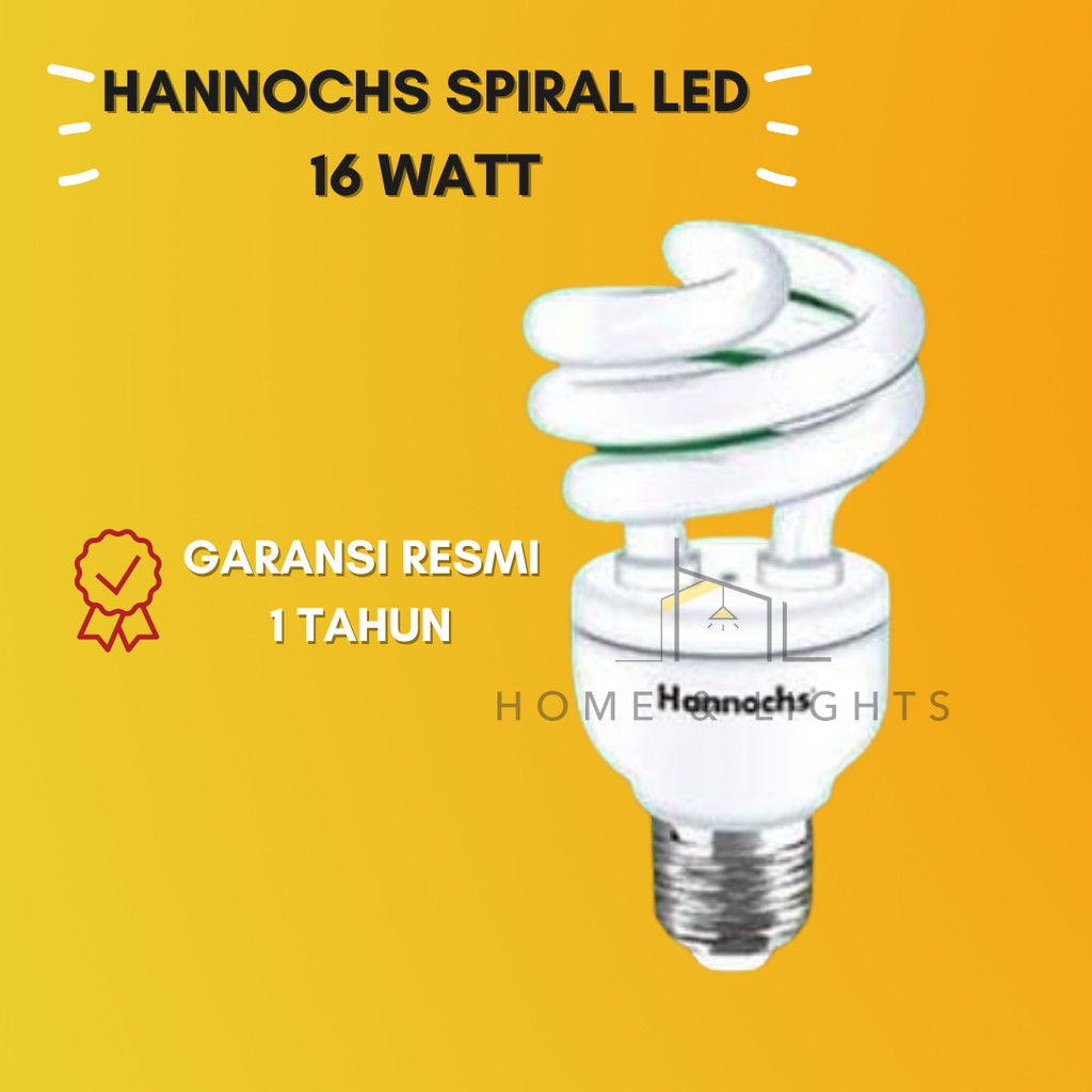 Lampu Hannochs Spiral 16 Watt