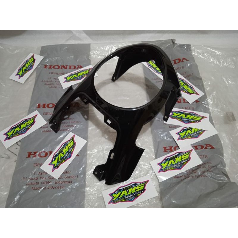 Cover stop kap tutup lampu belakang scoopy led new k2f 2021 hitam glossy original