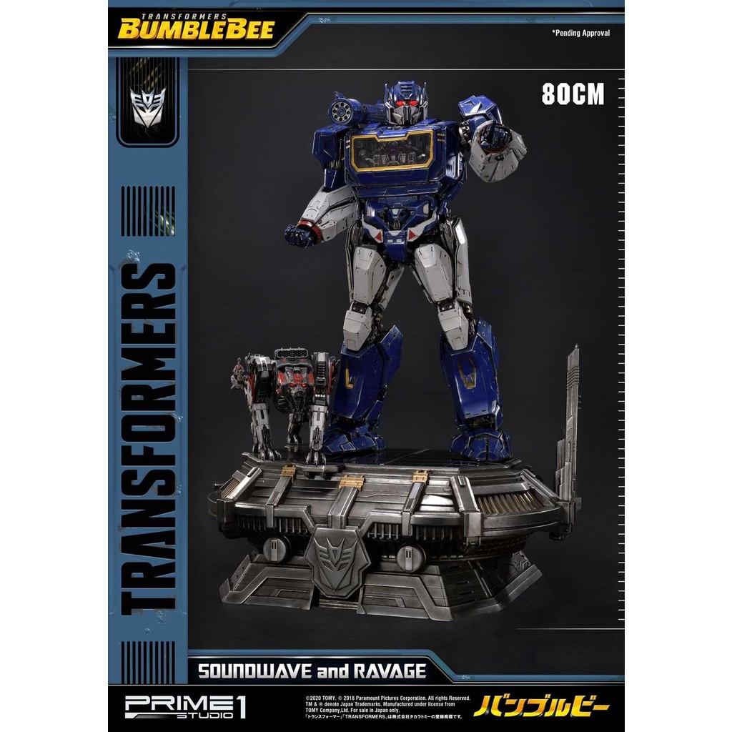 Prime 1 Studio Transformers: Bumblebee (Film) Soundwave & Ravage