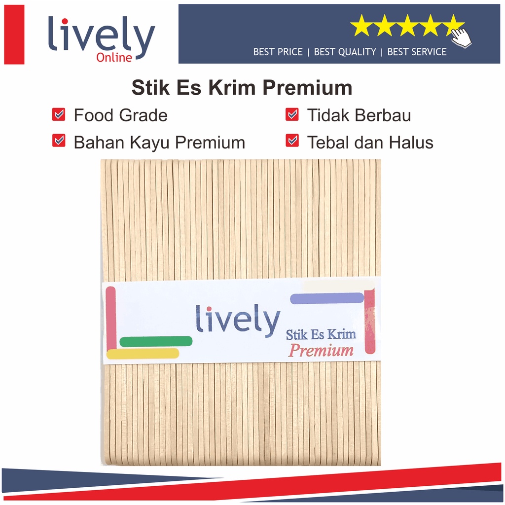 Stik Es Krim Prakarya / Premium Foodgrade Stick Ice Cream