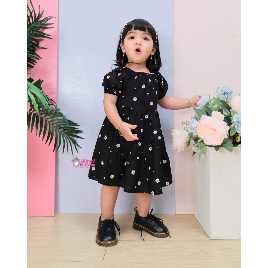 HONEYBLOSSOM dress bayi / dress bayi perempuan 6 12 bulan motif bunga cantik emily