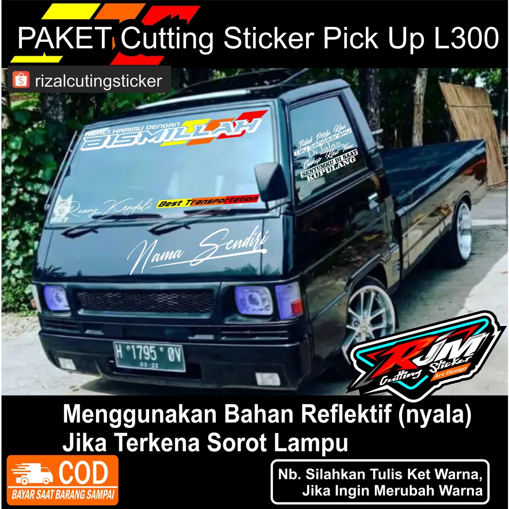 stiker l300 pick up satu paket cuting stiker l300 pick up stiker L300