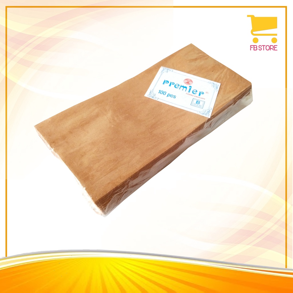 

Amplop Kertas Coklat Premier B Casing Envelope 12 x 28cm Per Pak