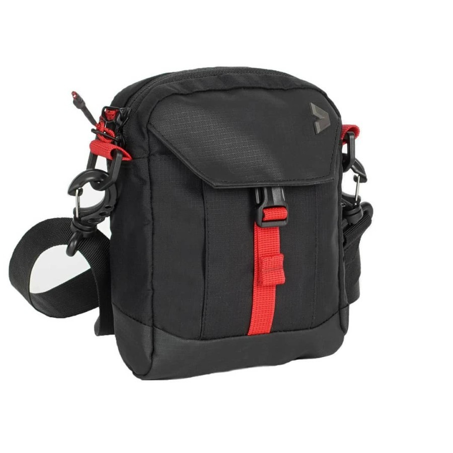 Kalibre Tas Selempang Pria Kalibre Vertonic Travel Pouch - Black, Model Kecil dengan 1 Kompartemen, 