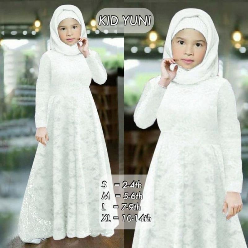 Baju Gamis Set Anak Lebaran 2022 2In1 Onset Terbaru Casual Polos Simple Motif Overal Set Korean Styl