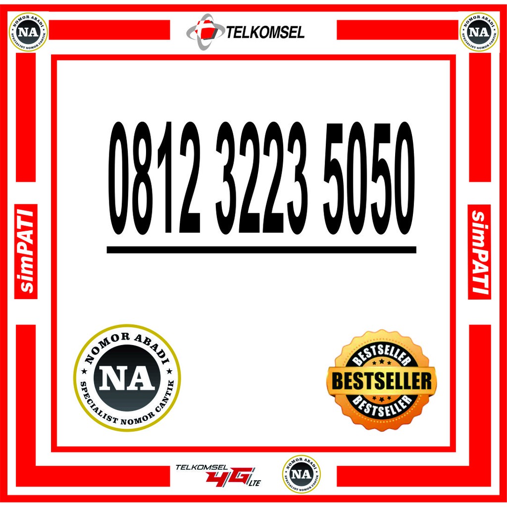 nomorcantik kartu perdana simpati 4G 5050 h550