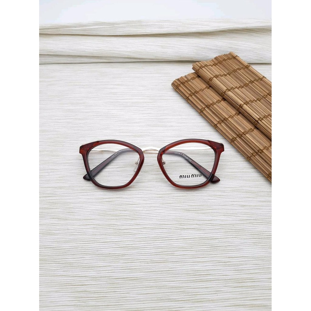 HOT KACAMATA MIU MIU FRAME SYAHRINI 58538 KW SUPER RECOMMENDED