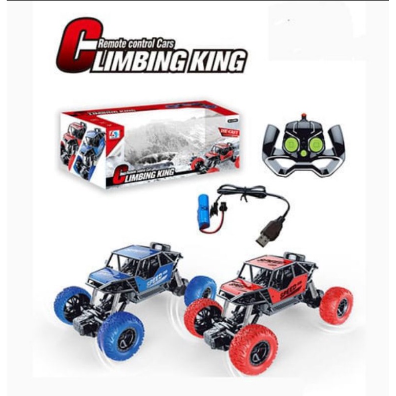 Mainan Die Cast RC Jeep Striker Rock Climbing / Mainan Mobil Remote Control
