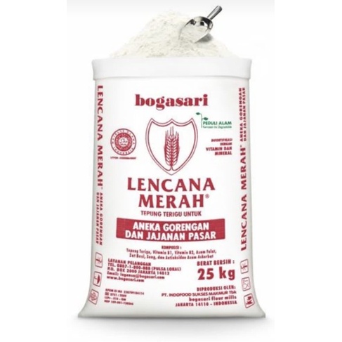 

Tepung Terigu Lencana Merah isi 25kg