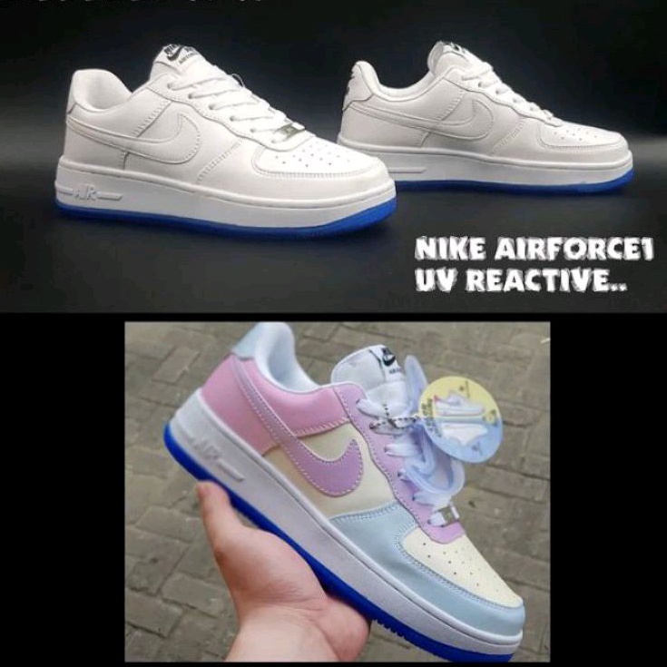 Sepatu Nike Air Force 1 UV Reactive / Uv Change Color in Sun ( BISA BERUBAH WARNA JIKA TERKENA SINAR