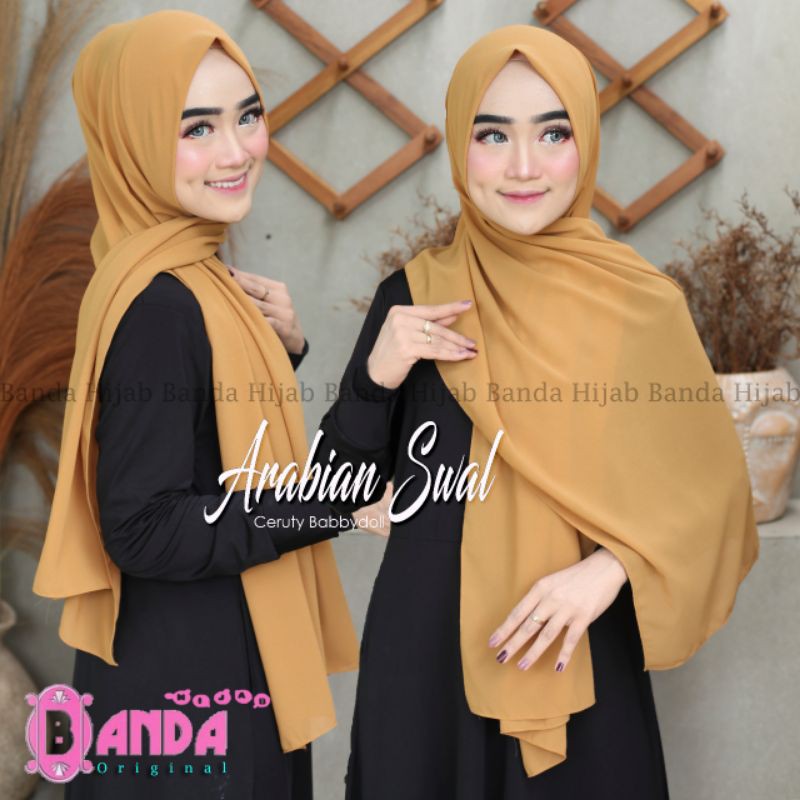 Jilbab Pashmina Instan Arabian Swal Original Banda-2