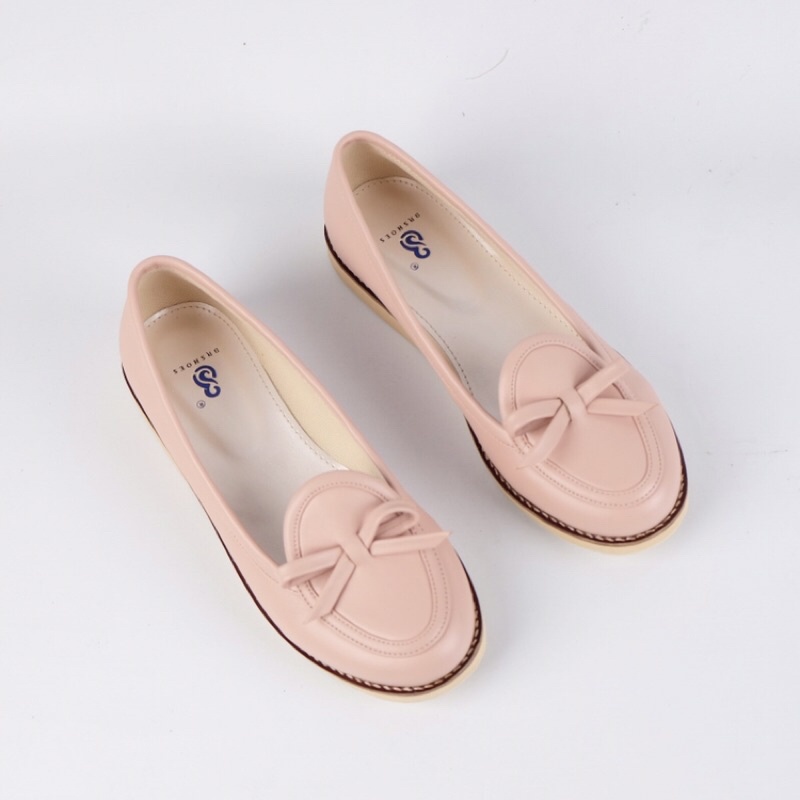 [SIAP KIRIM] BRShoes34 Pink Sepatu Kerja Casual Flat Wanita