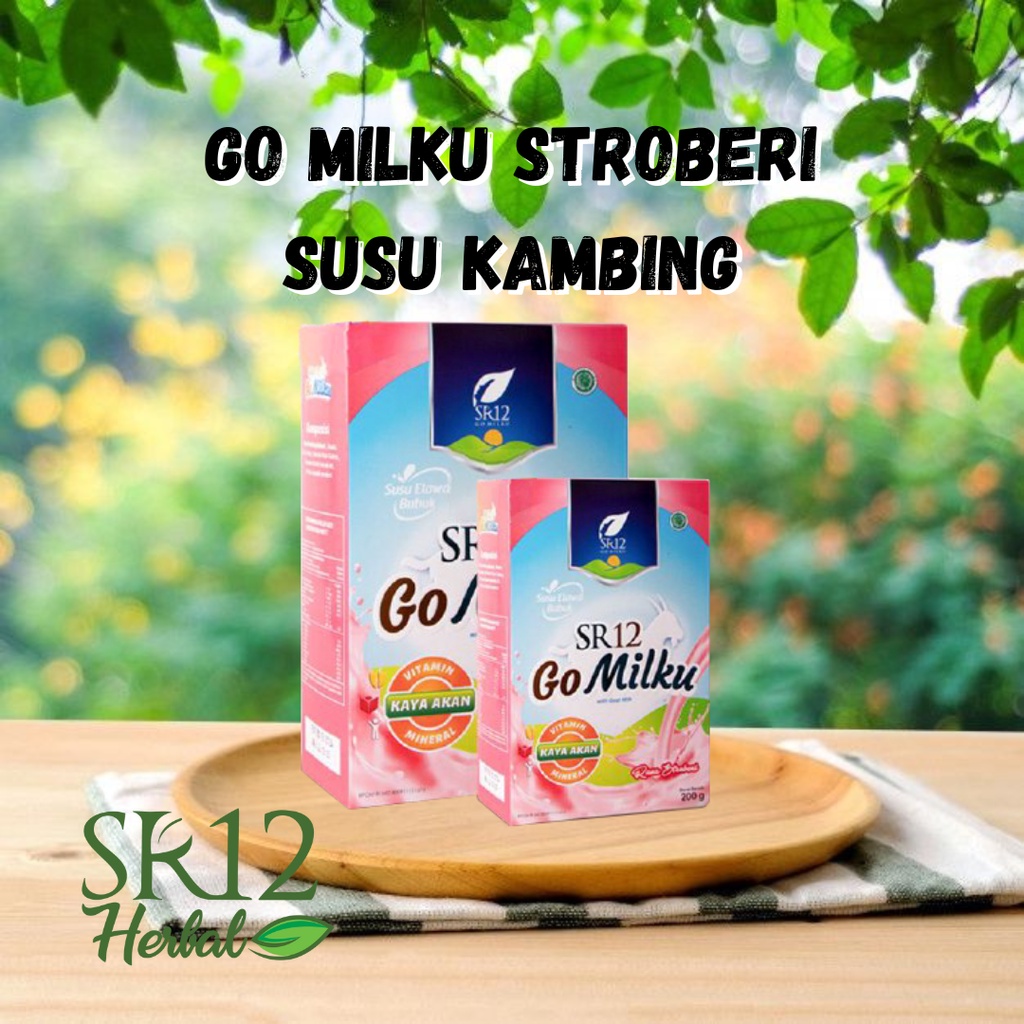 

Susu Kambing Bubuk Rasa Stroberi Sr12 Go Milku Strawberry 600gr Alternatif Bagi Penderita Alergi Susu Sapi