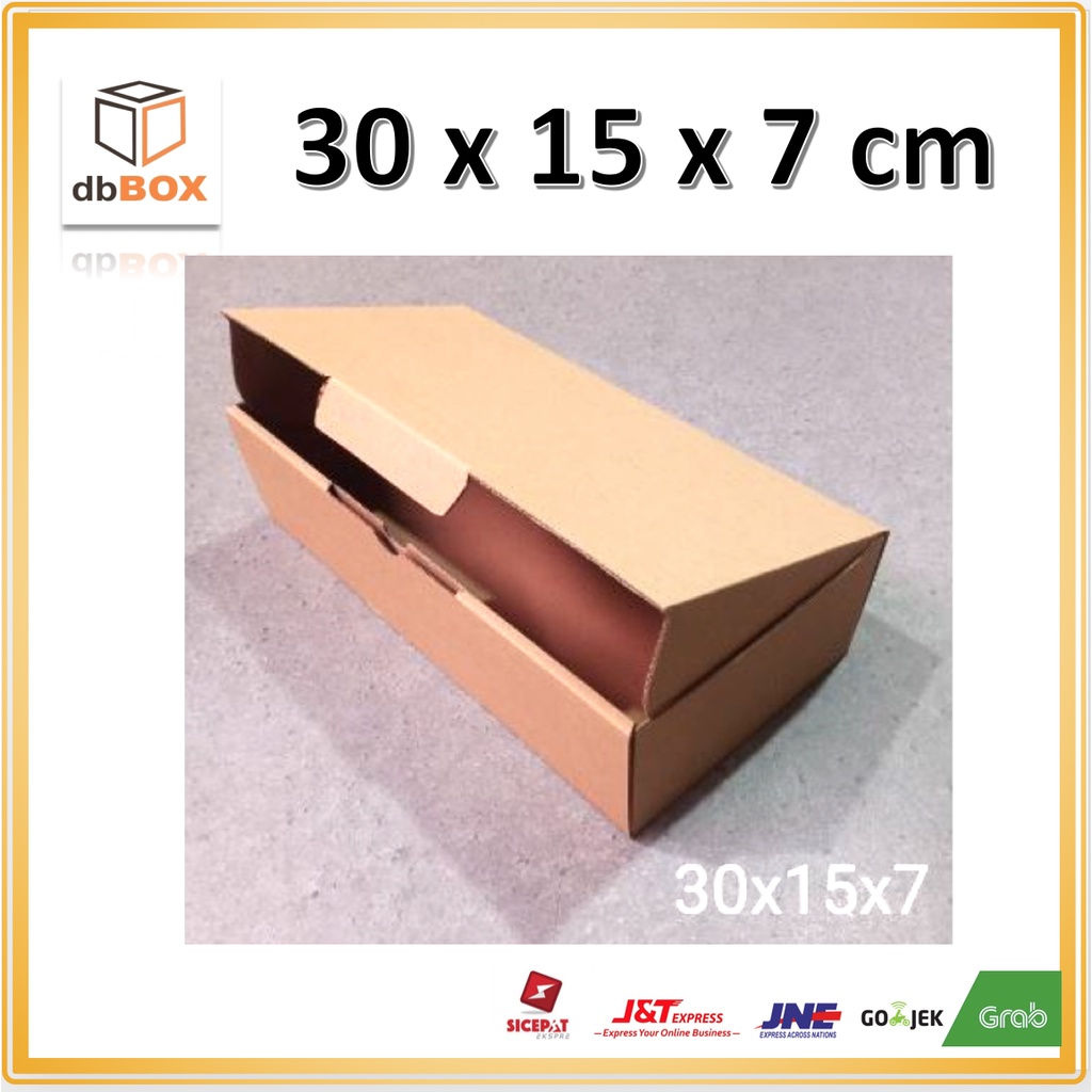 

Kardus Uk. 30X15X7 cm....Die Cut kotak Kue, snack -aksesoris-dll model box pizza