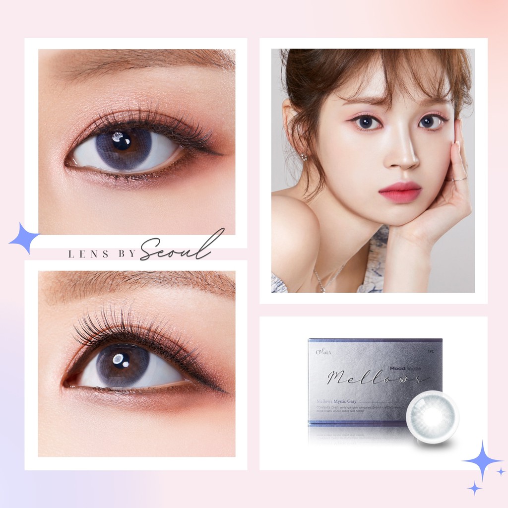 LENSBYSEOUL O'lola Mellows - Mystic Gray Korea Natural Contact Softlens