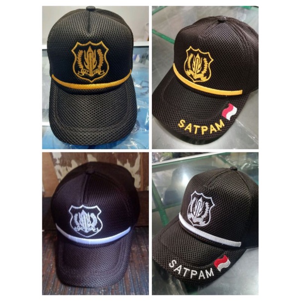 TOPI SATPAM SECURITY TERBARU WARNA COKLAT