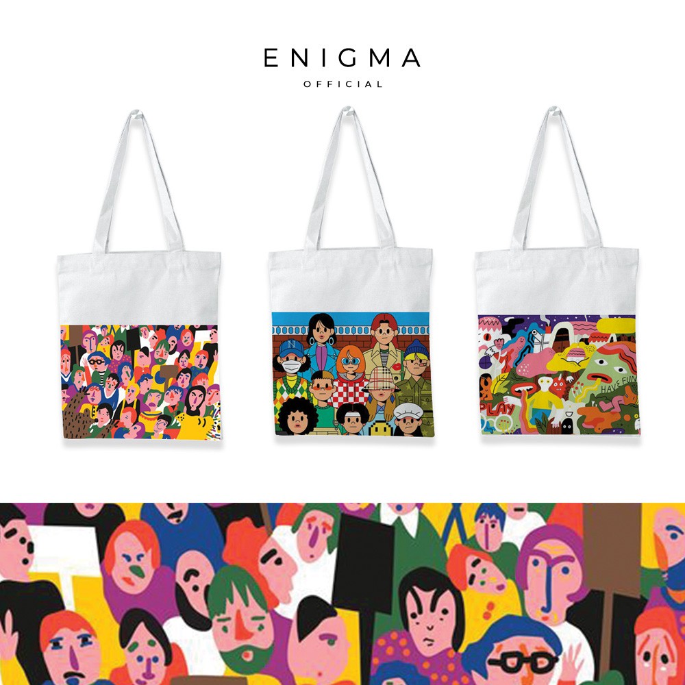 SALE TOTEBAG KANVAS ORIGINAL ENIGMA TOTEBAG KANVAS COLLECTION XX