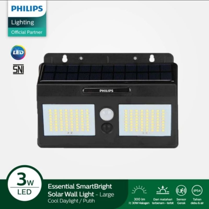 Philips Essential SmartBright Solar Wall Light Large