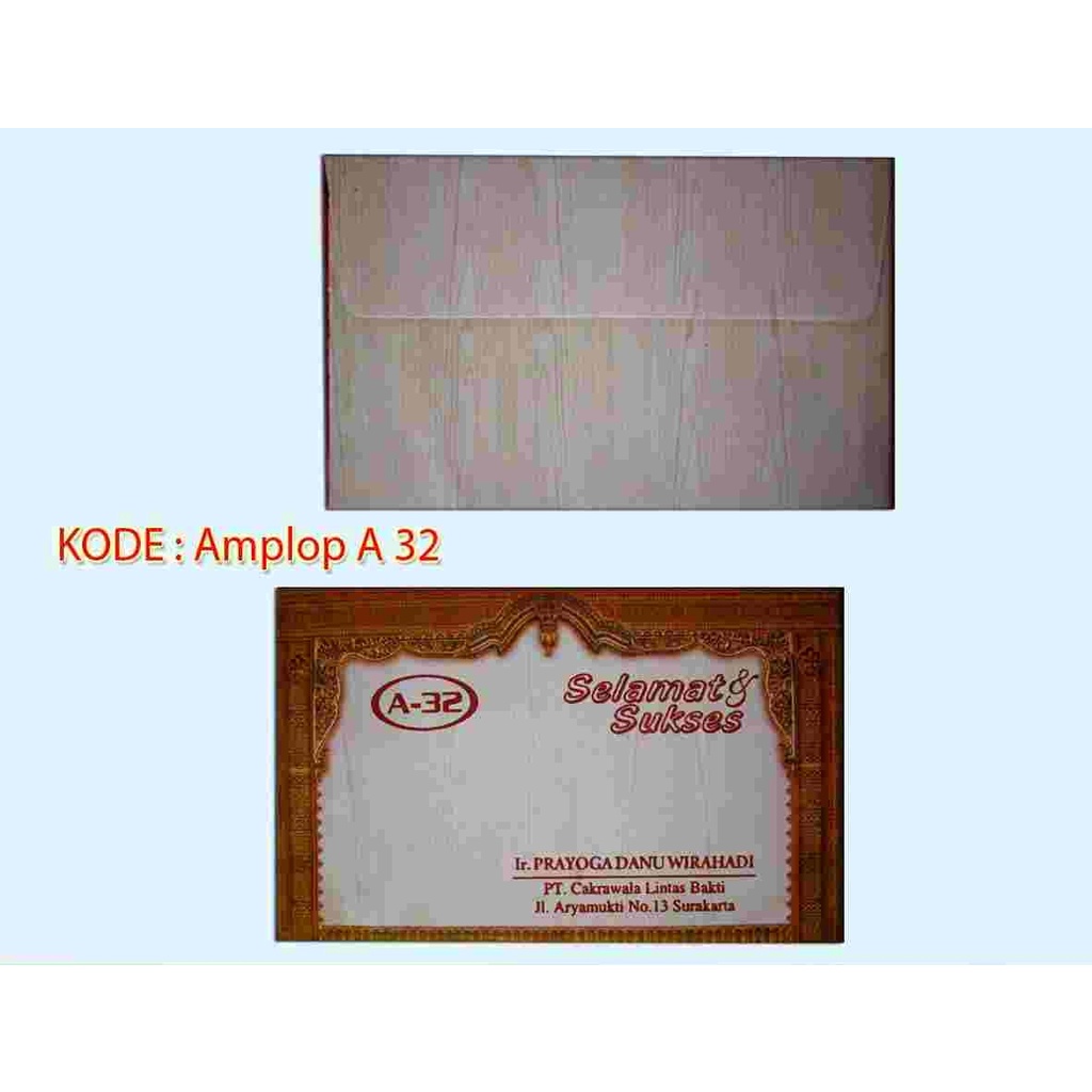 

Blangko Amplop Motif A 32 Murah isi 50