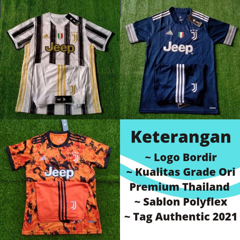 Setelan Jersey Juventus Home Away 3RD 2020 2021 Grade Ori