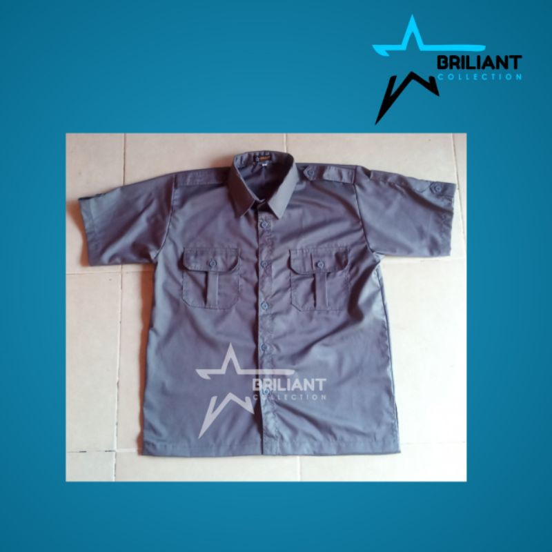 kemeja atasan lengan pendek, kemeja wearpack