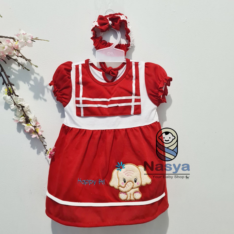 [P-067] Dress Bayi (0-6 bulan) Bayi Perempuan Motif Karakter