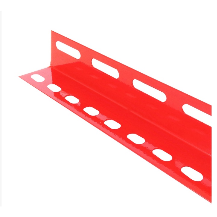 PER 10PCS SIKU LUBANG MERAH PER SET ISI 10PCS/Siku Lubang Rak Besi Plat Panjang/SIKU RAK BESI LOBANG